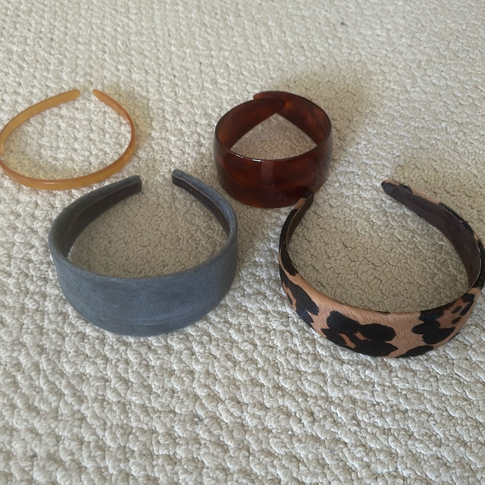 Lot of 4 vintage j.crew headbands.